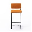 Pemberly Row Contemporary Bar Height Stool (Set of 2) in Brown