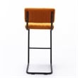 Pemberly Row Contemporary Bar Height Stool (Set of 2) in Brown