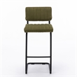 Pemberly Row Contemporary Bar Height Stool (Set of 2) in Olive