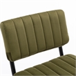 Pemberly Row Contemporary Bar Height Stool (Set of 2) in Olive