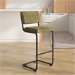 Pemberly Row Contemporary Bar Height Stool (Set of 2) in Olive