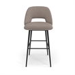Pemberly Row Contemporary Bar Height Stools (Set of 2) in Gray