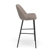 Pemberly Row Contemporary Bar Height Stools (Set of 2) in Gray
