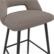 Pemberly Row Contemporary Bar Height Stools (Set of 2) in Gray