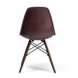Pemberly Row Modern Side Chairs (Set of 2) in Brown and Walnut