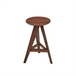 Pemberly Row Modern Counter Height Stools (Set of 2) in Walnut