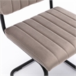 Pemberly Row Contemporary Velvet Side Chairs (Set of 2) in Gray