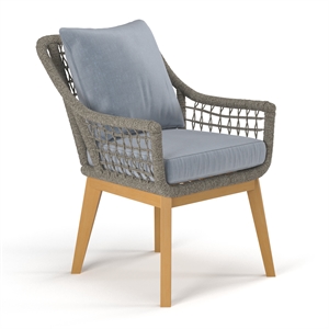 Pemberly Row Mid-Century Contemporary Dining Set in Gray Finish