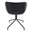Pemberly Row Modern / Contemporary Vegan Leather Armchair in Black