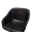 Pemberly Row Modern / Contemporary Vegan Leather Armchair in Black