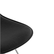 Pemberly Row Contemporary Fabric Side Chairs (Set of 2) in Black
