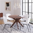 Pemberly Row Contemporary Plastic Side Chairs (Set of 2) in White