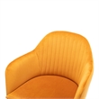 Pemberly Row Contemporary Velvet Swivel Arm Chair in Light Brown