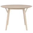 Pemberly Row Contemporary Wood Round Dining Table in Light Oak