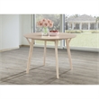 Pemberly Row Contemporary Wood Round Dining Table in Light Oak