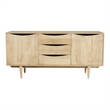 Pemberly Row Modern / Contemporary Solid Wood Sideboard in Natural