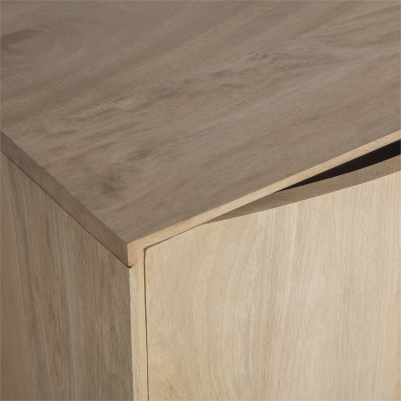 Pemberly Row Modern / Contemporary Solid Wood Sideboard in Natural