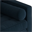 Pemberly Row Modern / Contemporary Performance Velvet Sofa in Blue