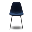 Pemberly Row Performance Velvet Side Chairs (Set of 2) in Blue