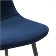 Pemberly Row Performance Velvet Side Chairs (Set of 2) in Blue