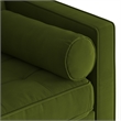 Pemberly Row Performance Velvet Reversible Sectional in Forest