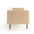 Pemberly Row Velvet Mid-Century Contemporary Velvet Sofa in Sand