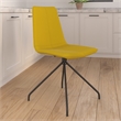 Pemberly Row Modern / Contemporary Velvet Swivel Side Chair in Gold