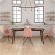 Pemberly Row Modern / Contemporary Velvet Swivel Side Chair in Blush