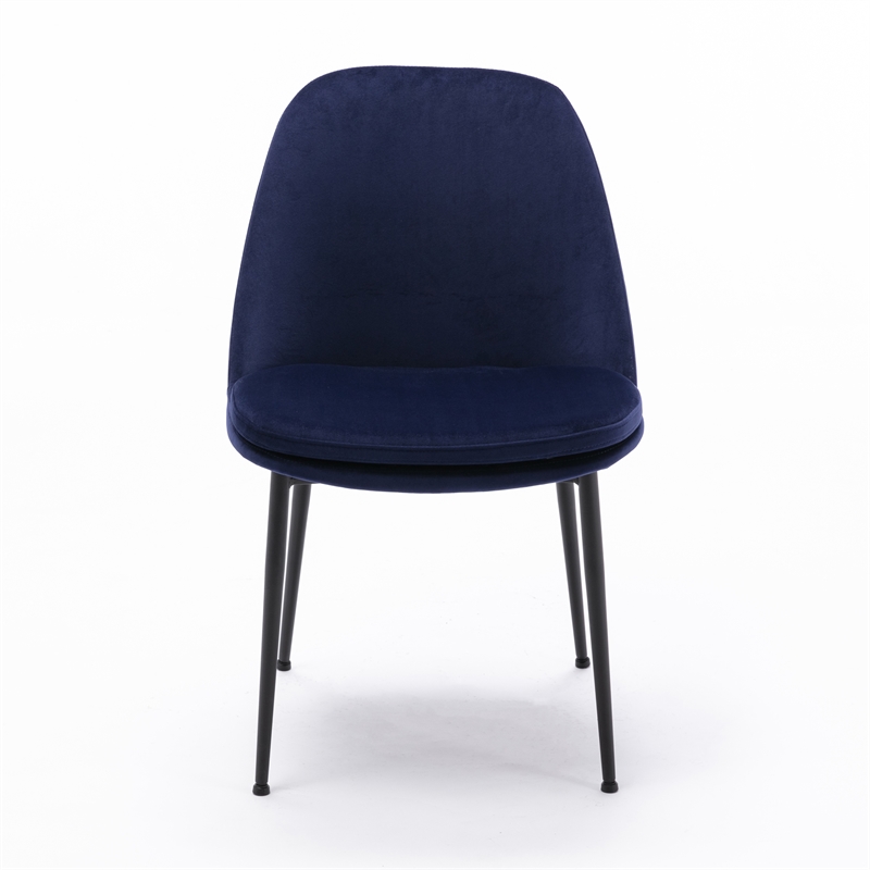 Pemberly Row Modern / Contemporary Side Chair (Set of 2) in Sapphire