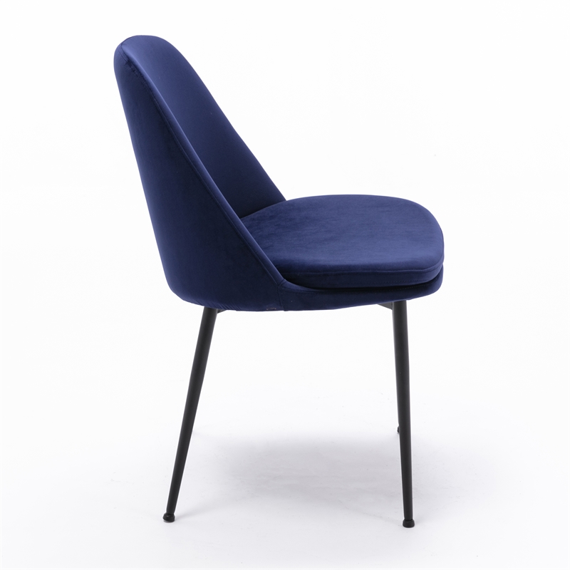 Pemberly Row Modern / Contemporary Side Chair (Set of 2) in Sapphire