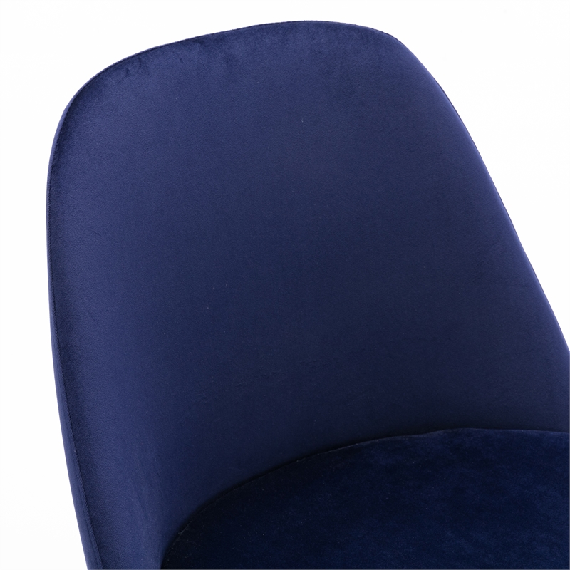 Pemberly Row Modern / Contemporary Side Chair (Set of 2) in Sapphire