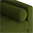 Pemberly Row Modern / Contemporary Performance Velvet Sofa in Forest