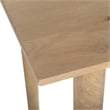 Pemberly Row Contemporary Solid Wood Two-Drawer Desk in Natural