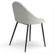 Pemberly Row Contemporary Boucle Side Chair (Set of 2) in White