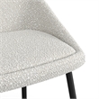 Pemberly Row Contemporary Boucle Side Chair (Set of 2) in White