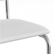 Pemberly Row Contemporary Fabric Side Chair (Set Of 2) in White