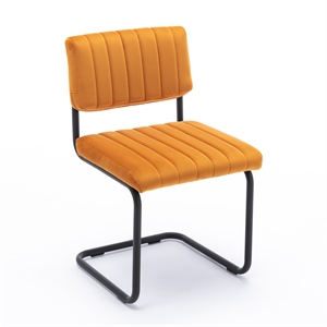 Pemberly Row Contemporary Side Chairs (Set of 2) in Light Brown