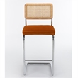 Pemberly Row Contemporary Bar Height Stools (Set of 2) in Brown