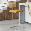 Pemberly Row Contemporary Bar Height Stools (Set of 2) in Brown