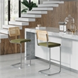 Pemberly Row Contemporary Bar Height Stools (Set of 2) in Olive