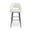 Pemberly Row Contemporary Bar Height Stools (Set of 2) in White