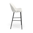 Pemberly Row Contemporary Bar Height Stools (Set of 2) in White