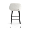 Pemberly Row Contemporary Bar Height Stools (Set of 2) in White