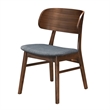 Pemberly Row Modern Solid Wood Side Chairs (Set of 4) in Walnut