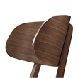Pemberly Row Modern Solid Wood Side Chairs (Set of 4) in Walnut