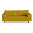 Pemberly Row Modern / Contemporary Performance Velvet Sofa in Bronze
