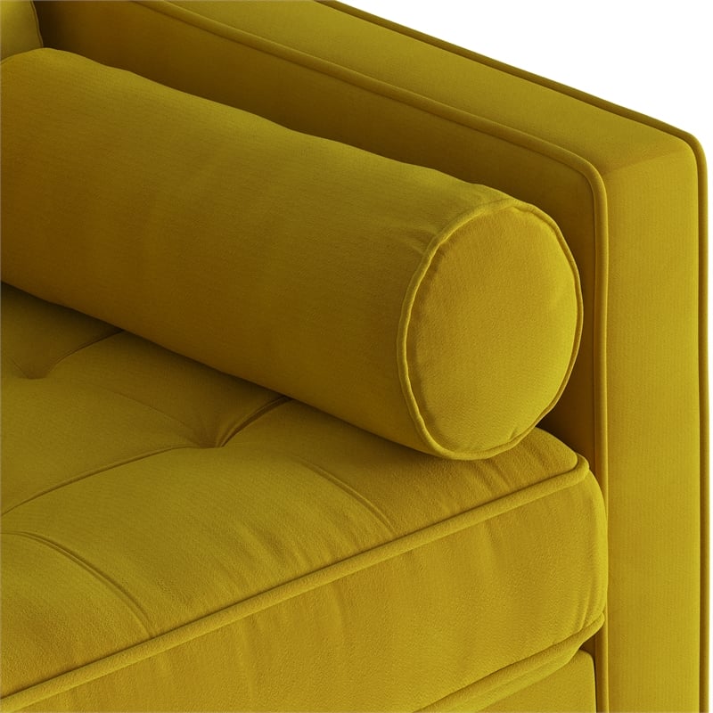 Pemberly Row Modern / Contemporary Performance Velvet Sofa in Bronze