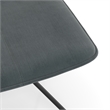 Pemberly Row Contemporary Velvet Swivel Side Chair in Silver