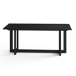 Pemberly Row Contemporary Rectanglular Dining Table in Black