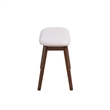 Pemberly Row Mid-Century Contemporary Accent Bench in Walnut